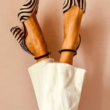Alice | Tacones de Punta con Estampado de Cebra