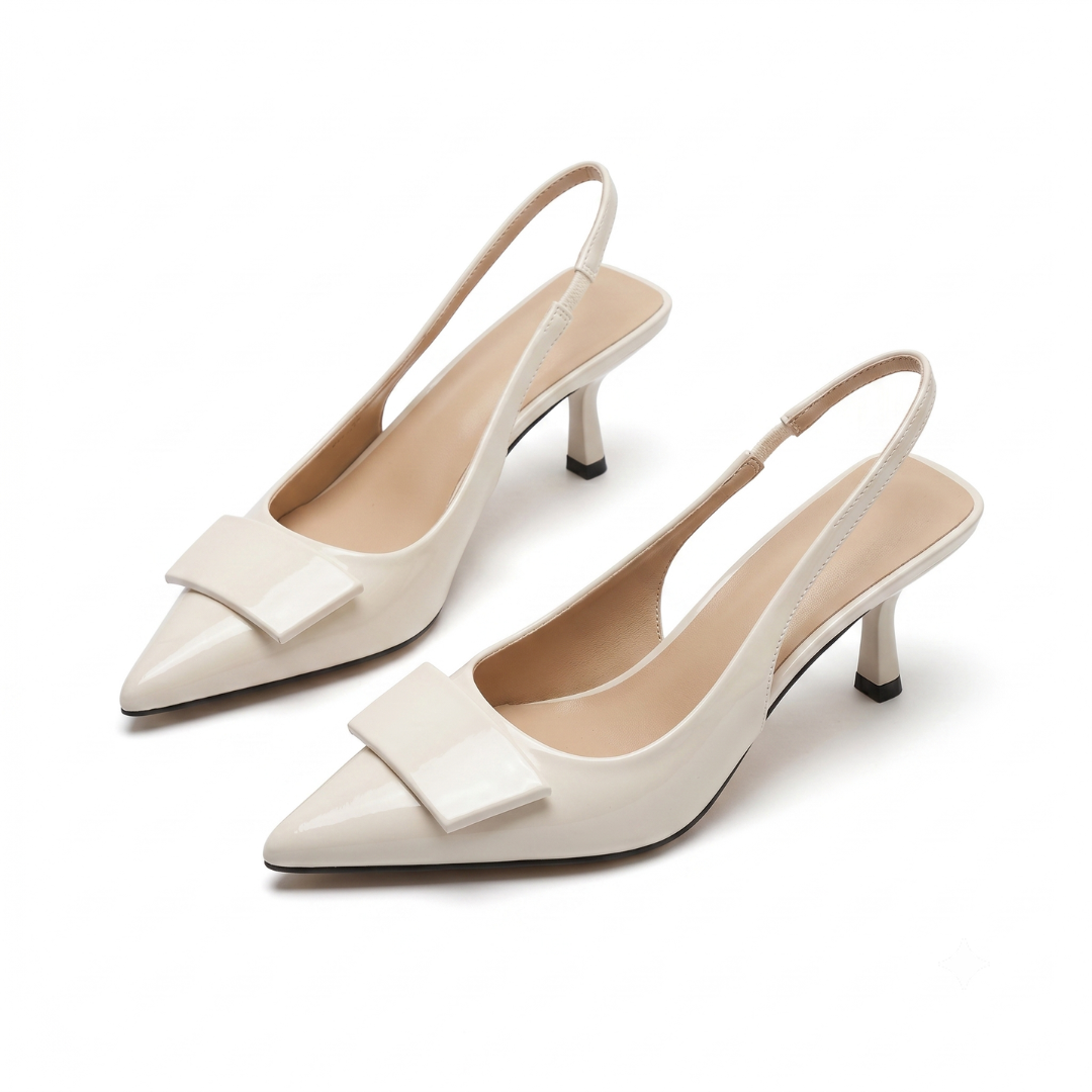 Hannah | Tacones de Kitten Slingback para Oficina