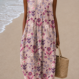Abigail - Vestido Midi Sin Mangas de Corte Relajado para Mujeres