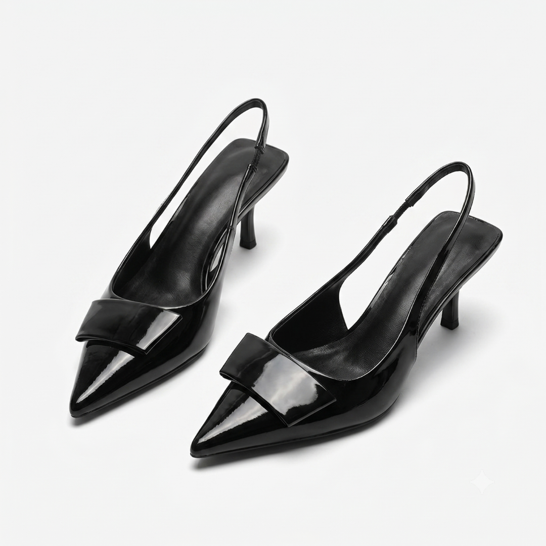 Hannah | Tacones de Kitten Slingback para Oficina