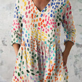 Hannah | Camisa de Viscosa con Lunares en Acuarela