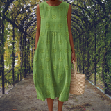 Courtney | Vestido Elegante Sin Mangas con Bolsillos