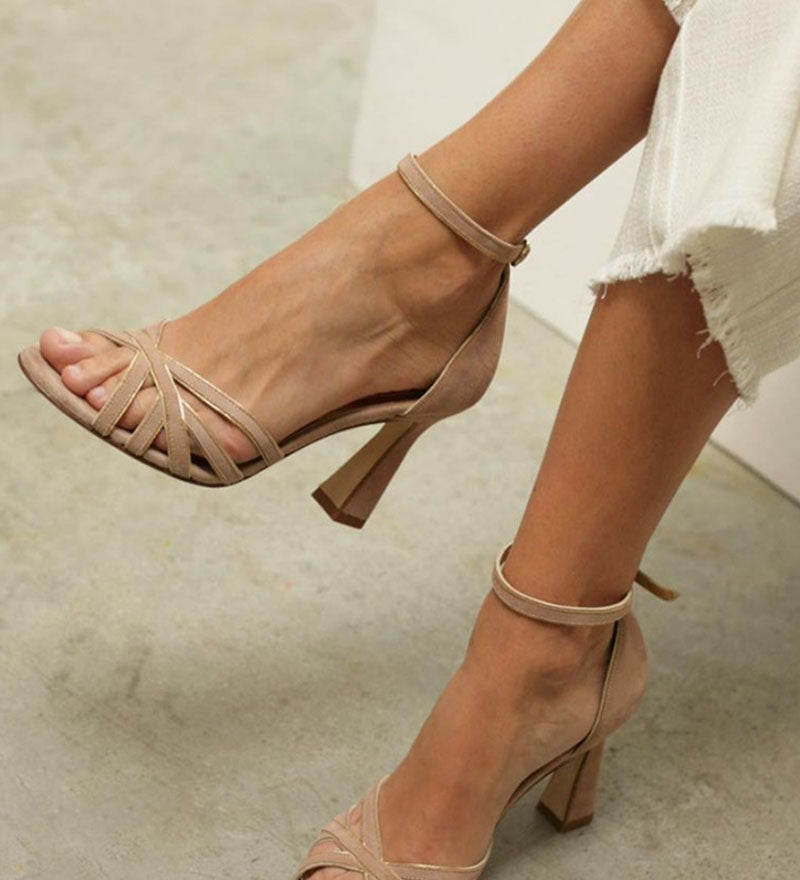 Janet | Tacones de Parchwork Elegantes y Delgados