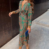 Isadora™ | Vestido Midi Estampado