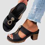 Linda | Sandalias ortopédicas de confort con tacón alto