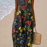 Hazel - Vestido Midi Sin Mangas de Corte Relajado para Mujeres