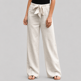 Joleen - Pantalones Relajados para Mujer con Cuerda y Cintura Elástica
