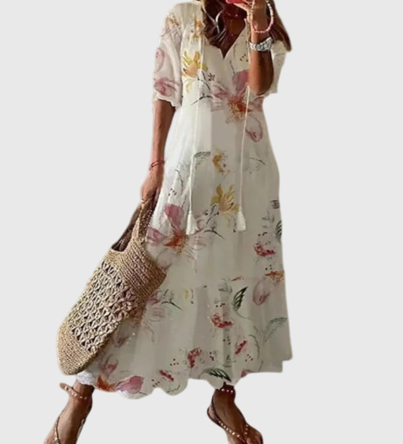Amalia | Vestido Maxi de Verano Boho Vintage