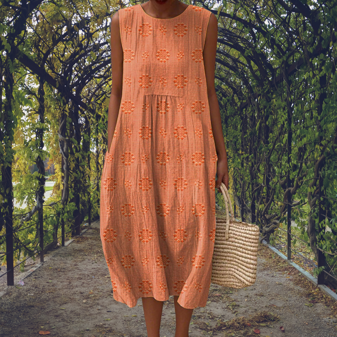 Courtney | Vestido Elegante Sin Mangas con Bolsillos