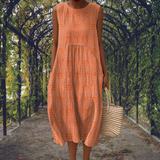 Courtney | Vestido Elegante Sin Mangas con Bolsillos