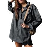 Emilia | Blusa Tunic de Mezclilla con Cuello en V Chic