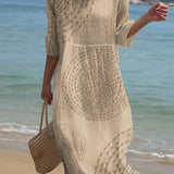 Vestido casual de mujer bordado