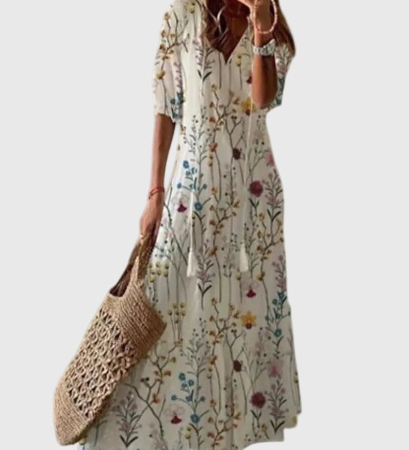 Amalia | Vestido Maxi de Verano Boho Vintage