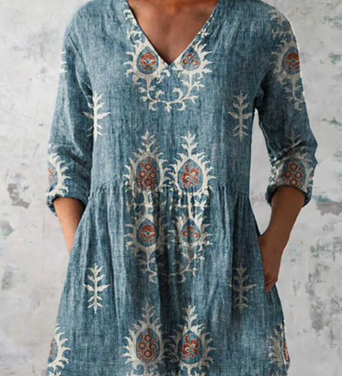 Elise | Blusa Larga con Escote en V
