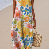 Ella™ Vestido Midi Floral Pastel