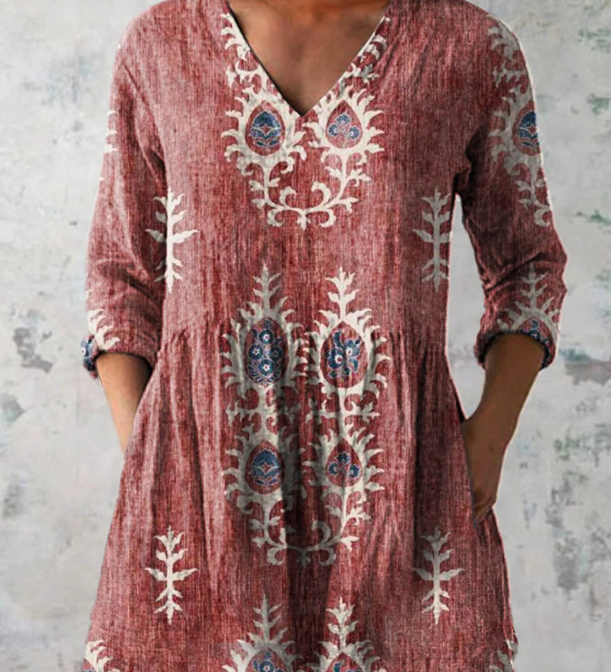Elise | Blusa Larga con Escote en V