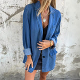 Sarah | Blazer de Denim Sin Esfuerzo