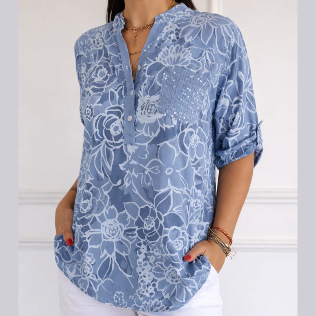 Avery | Blusa Elegante con Bolsillo