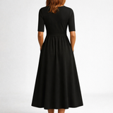 Eleanor | Vestido Midi Elegante con Bolsillos