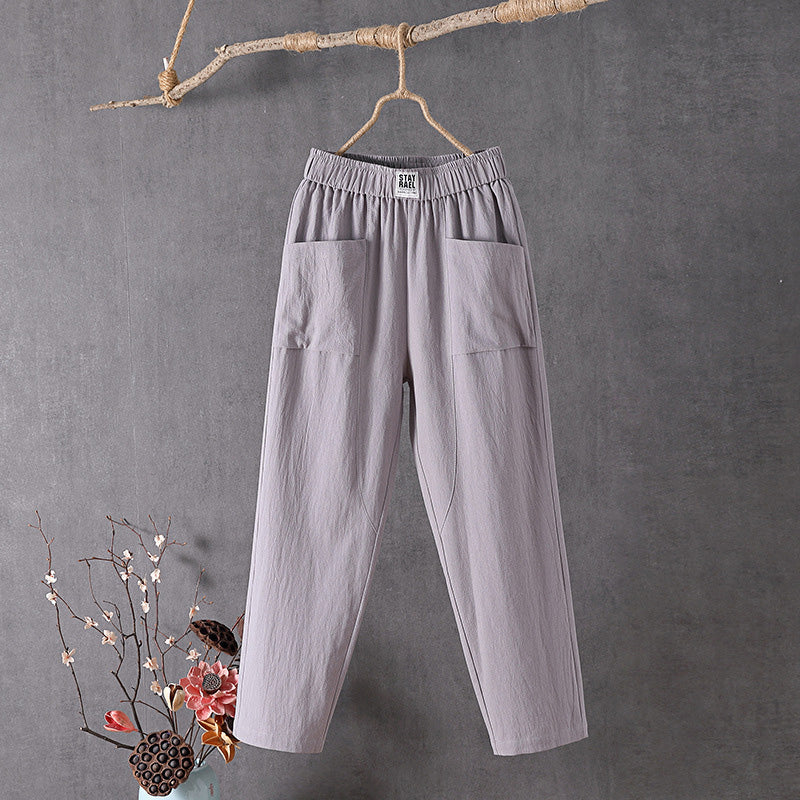 Alyra - Pantalones Relajados con Bolsillos