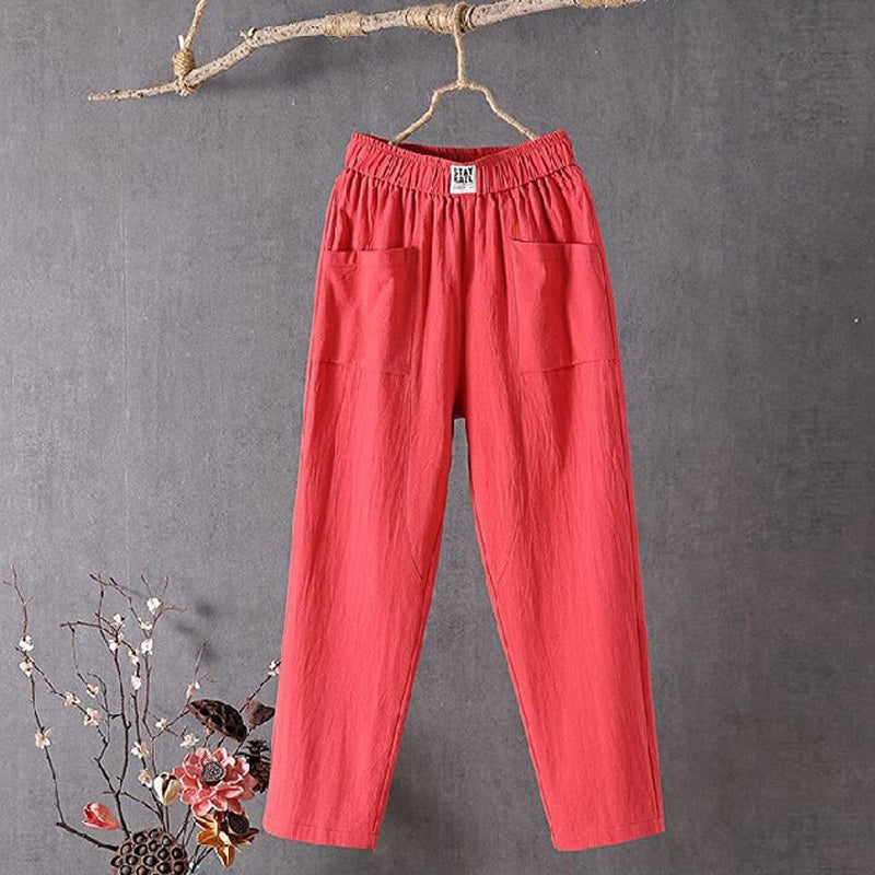 Alyra - Pantalones Relajados con Bolsillos