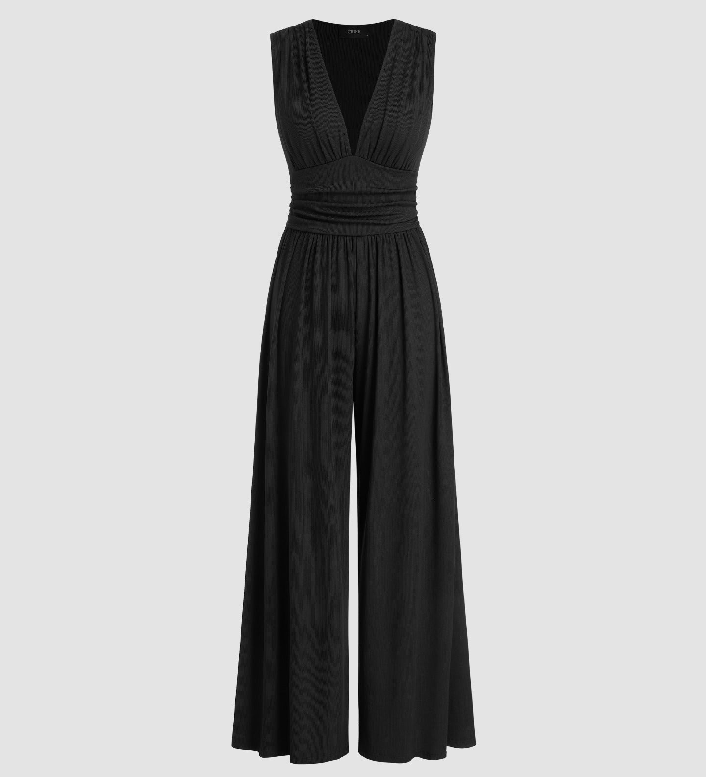 Caridad – Mono Elegante Sin Mangas de Pierna Ancha