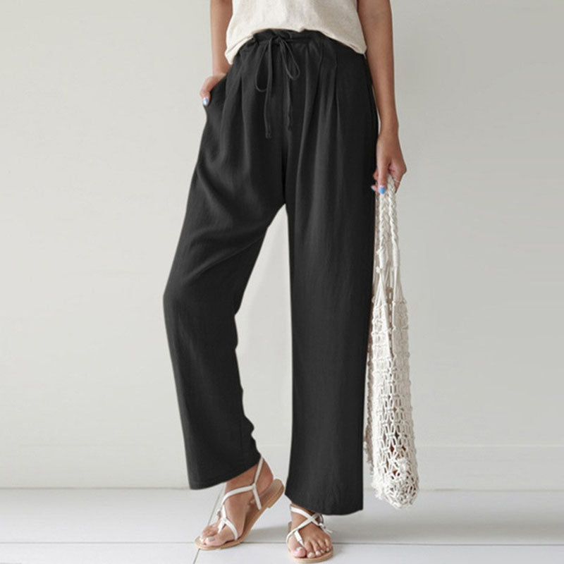 Vara - Pantalones Relajados con Cintura Ajustable