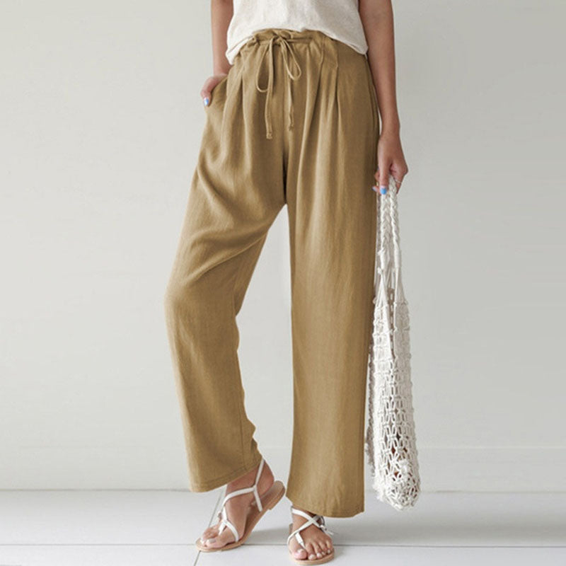 Vara - Pantalones Relajados con Cintura Ajustable