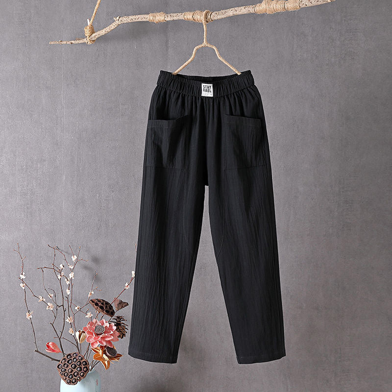 Alyra - Pantalones Relajados con Bolsillos