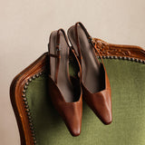 Serelle | Tacones de Cuero con Correa en el Talón