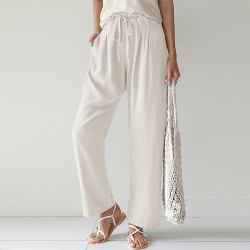 Vara - Pantalones Relajados con Cintura Ajustable