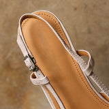 Serelle | Tacones de Cuero con Correa en el Talón