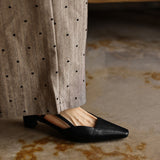 Serelle | Tacones de Cuero con Correa en el Talón