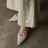 Serelle | Tacones de Cuero con Correa en el Talón