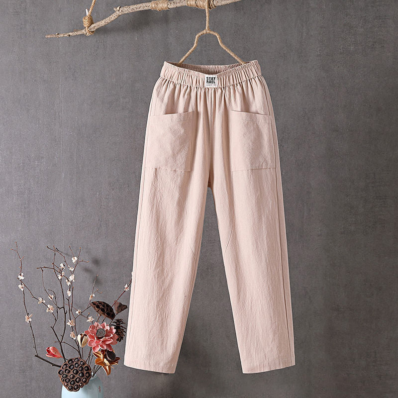 Alyra - Pantalones Relajados con Bolsillos