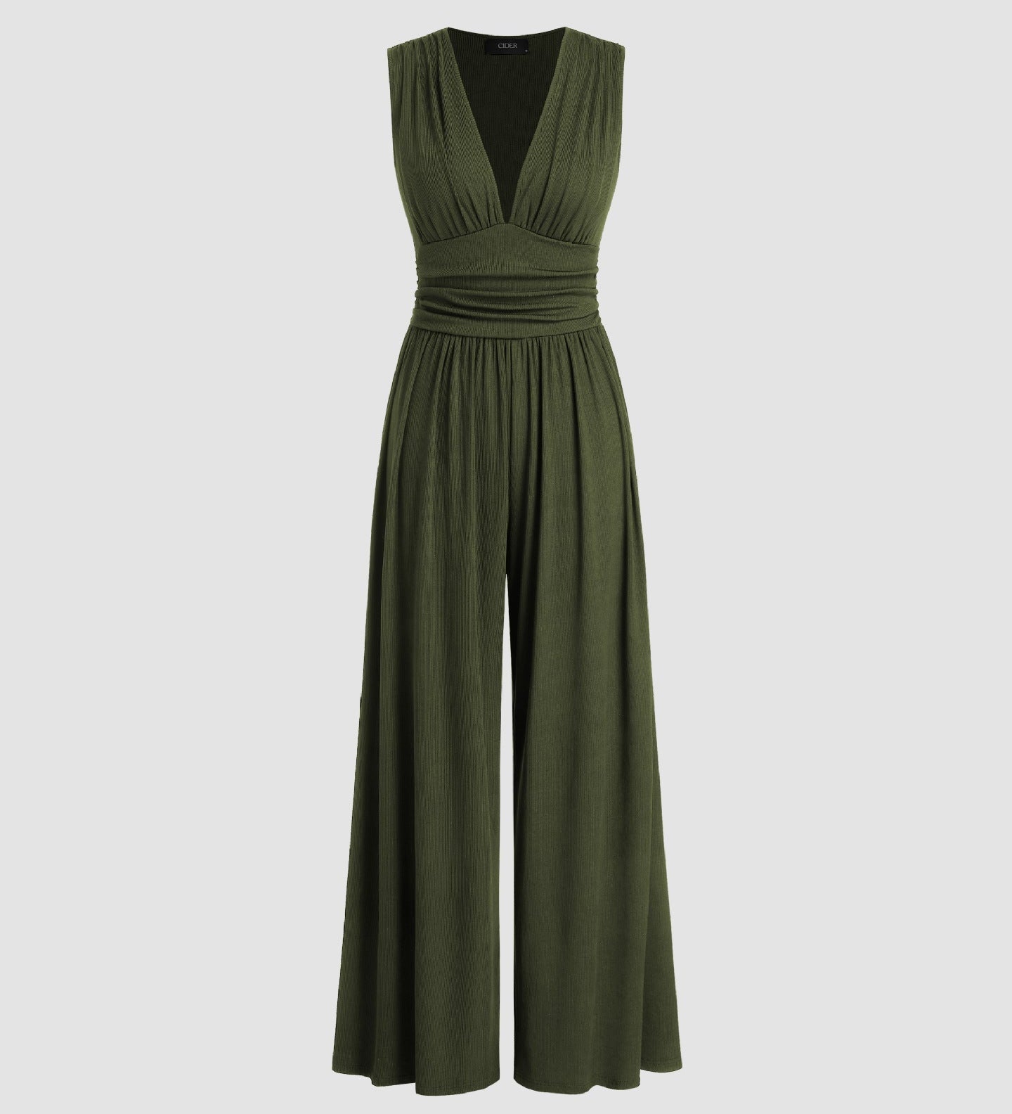 Caridad – Mono Elegante Sin Mangas de Pierna Ancha