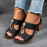 Linda | Sandalias ortopédicas de confort con tacón alto