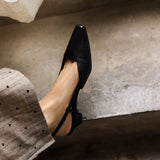 Serelle | Tacones de Cuero con Correa en el Talón