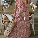 Ramona | Vestido Maxi Boho Vintage de Verano
