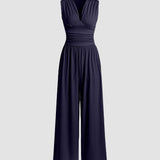 Caridad – Mono Elegante Sin Mangas de Pierna Ancha