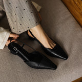 Serelle | Tacones de Cuero con Correa en el Talón