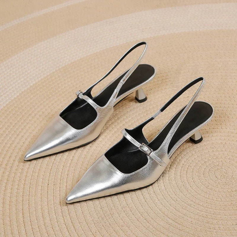 Stella | Tacones Kitten Slingback