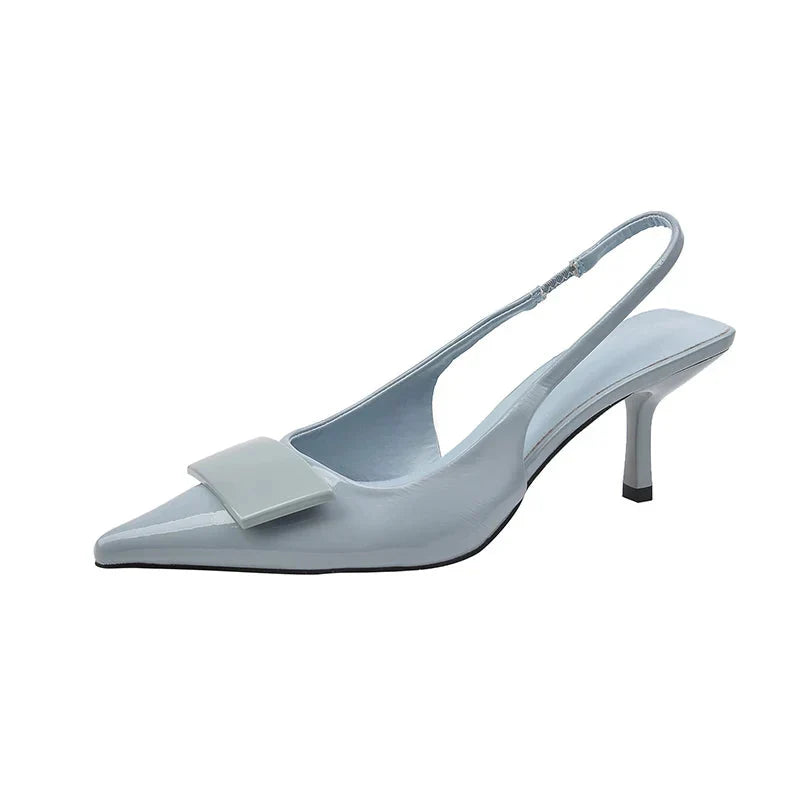 Hannah | Tacones de Kitten Slingback para Oficina