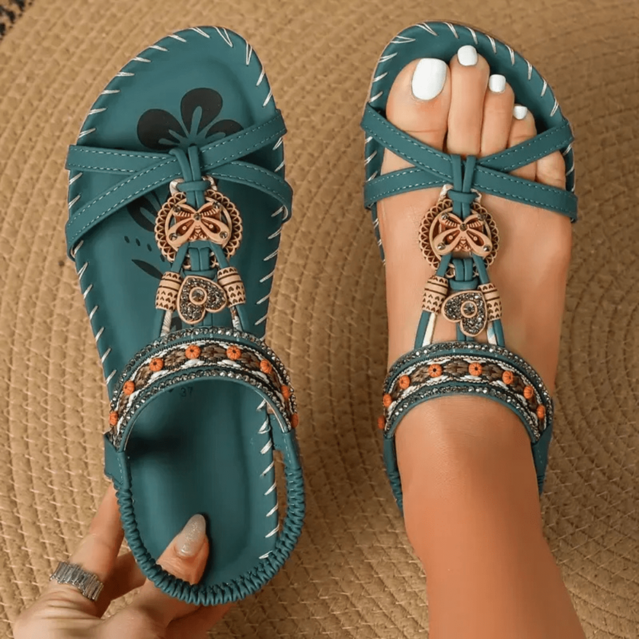 Sandalias Bohemias Assunta Cómodos