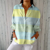 Holly™ | Blusa de Cuadros Pastel