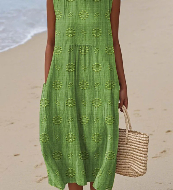 Audrey | Vestido Midi con Estampado