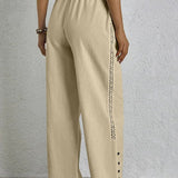 Shania - Pantalones Relajados con Botones