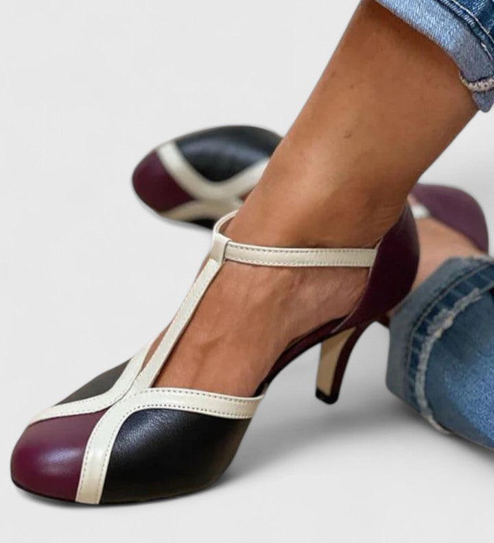 Susan | Tacones T-Strap de Comodidad Todo el Día