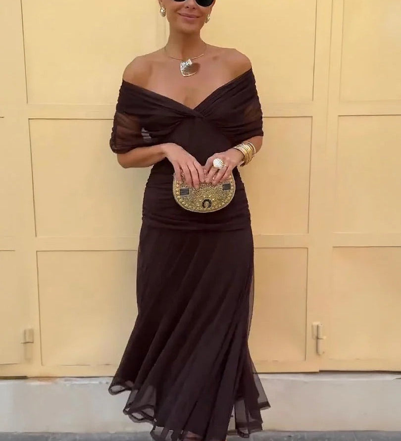 Lydia | Vestido Maxi Off Shoulder
