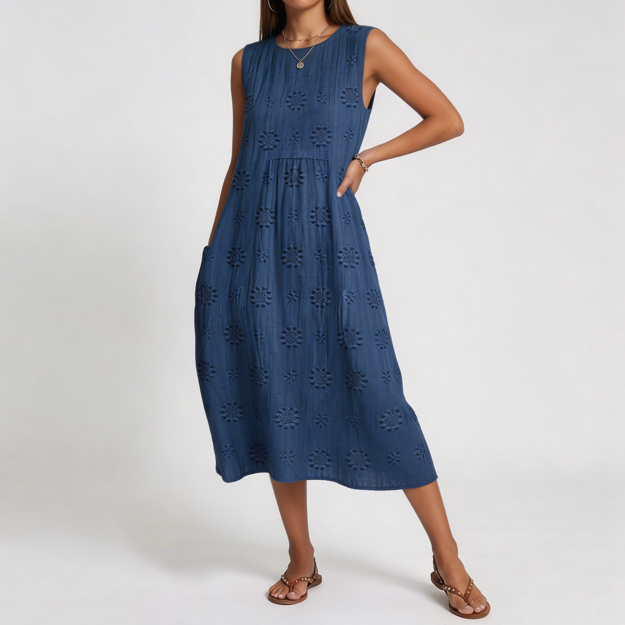 Audrey | Vestido Midi con Estampado
